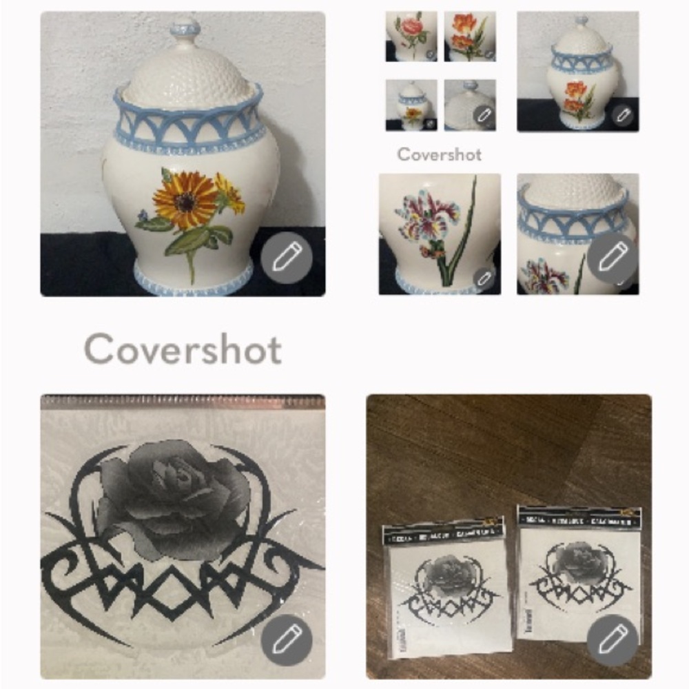 💥Raymond Waites Hampton 4 💐Garden Canister+2🚗🌹decals NIP